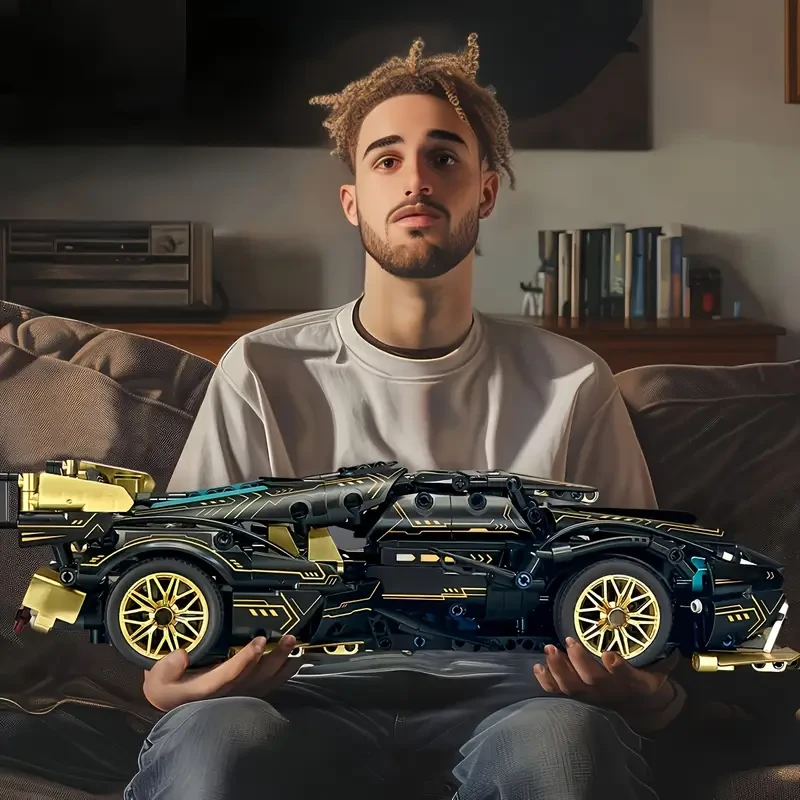 1330pcs Limited Edition Supercar Model Building Blocks Suit