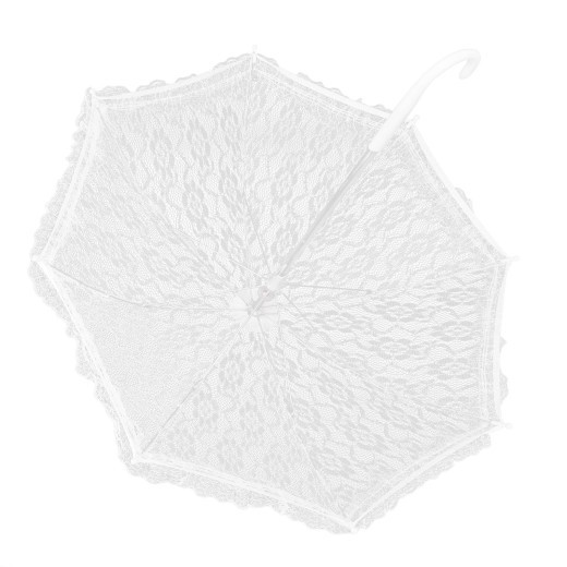 Lace Umbrella White Bridal Wedding Embroidery Umbrella Dance Decorated Umbrella for Stage Performance