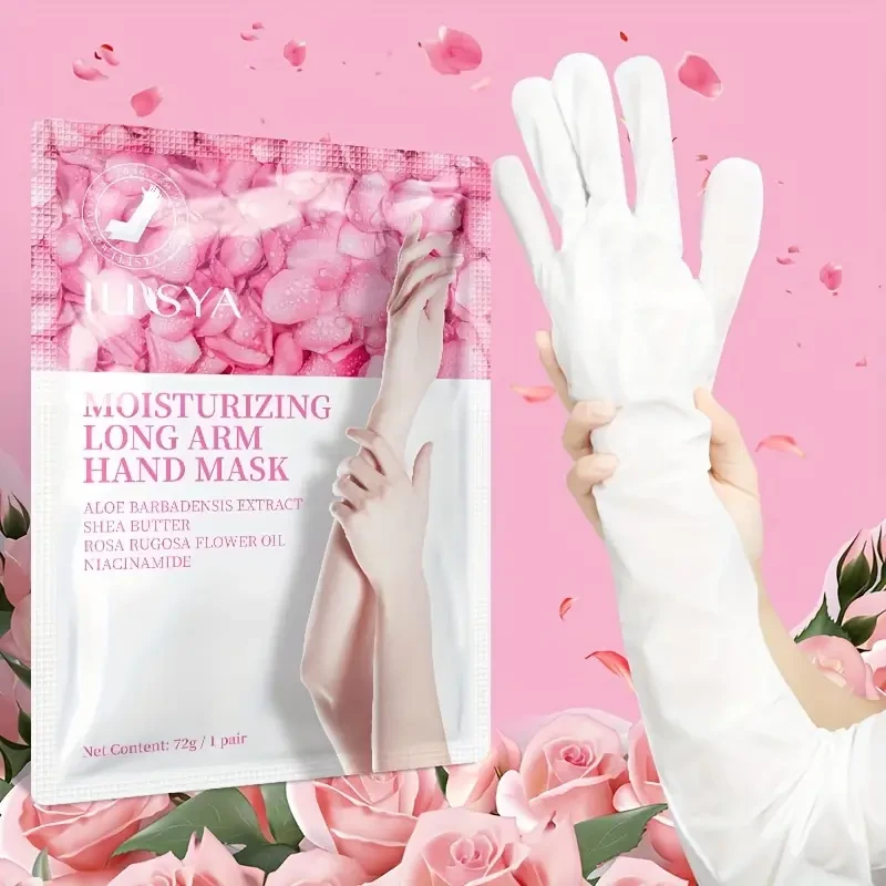 Soft and moist long arm hand mask