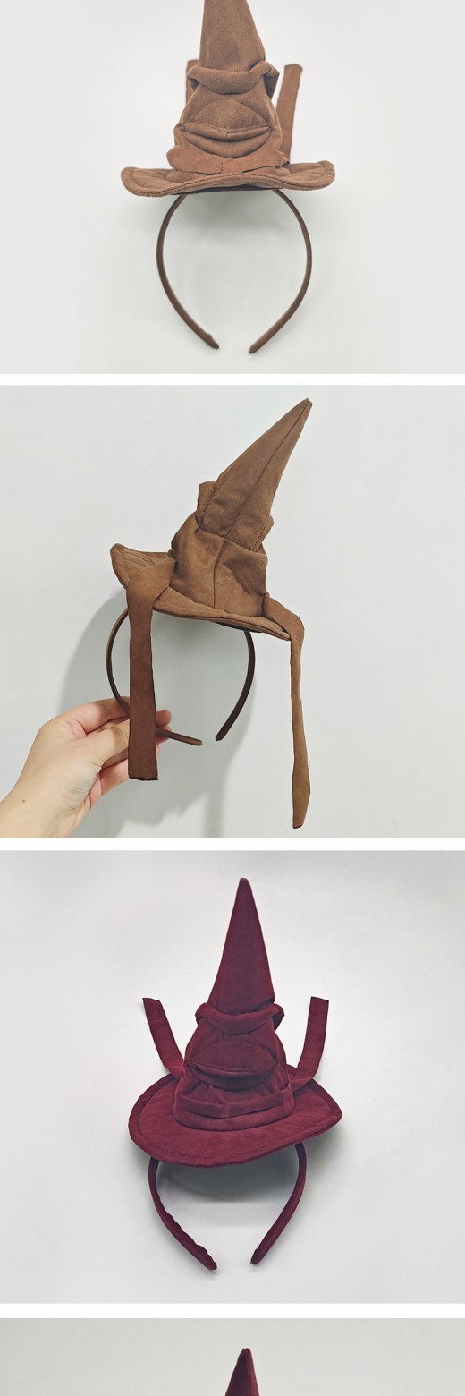 Halloween Day Party Photo Props Magic Witch Hat Headband