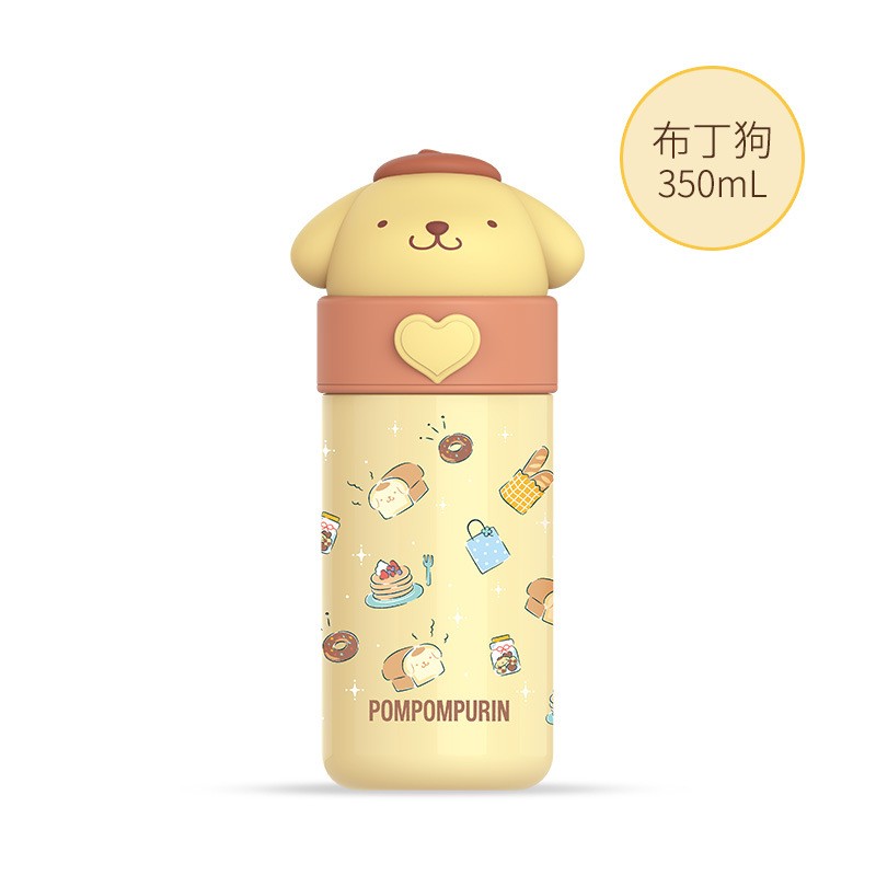 Sanrio Hello Kitty Water Cup 350ML  Kawaii My Melody Thermos Cup, Anime Cartoon Kuromi Juice Cup, Insulated Water Bottle for Kids