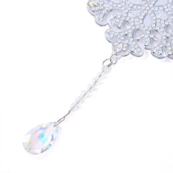 4pcs Crystal Wind Chime Double Sided Diamond Art Wind