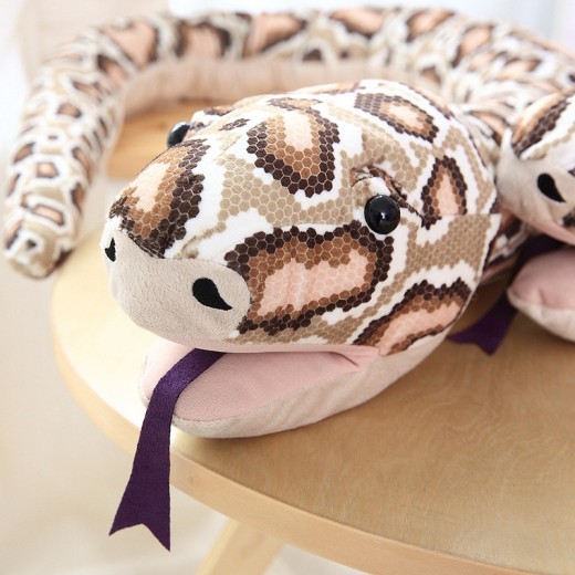 Farmer And Python Simulation Snake Plush Puppet Toy