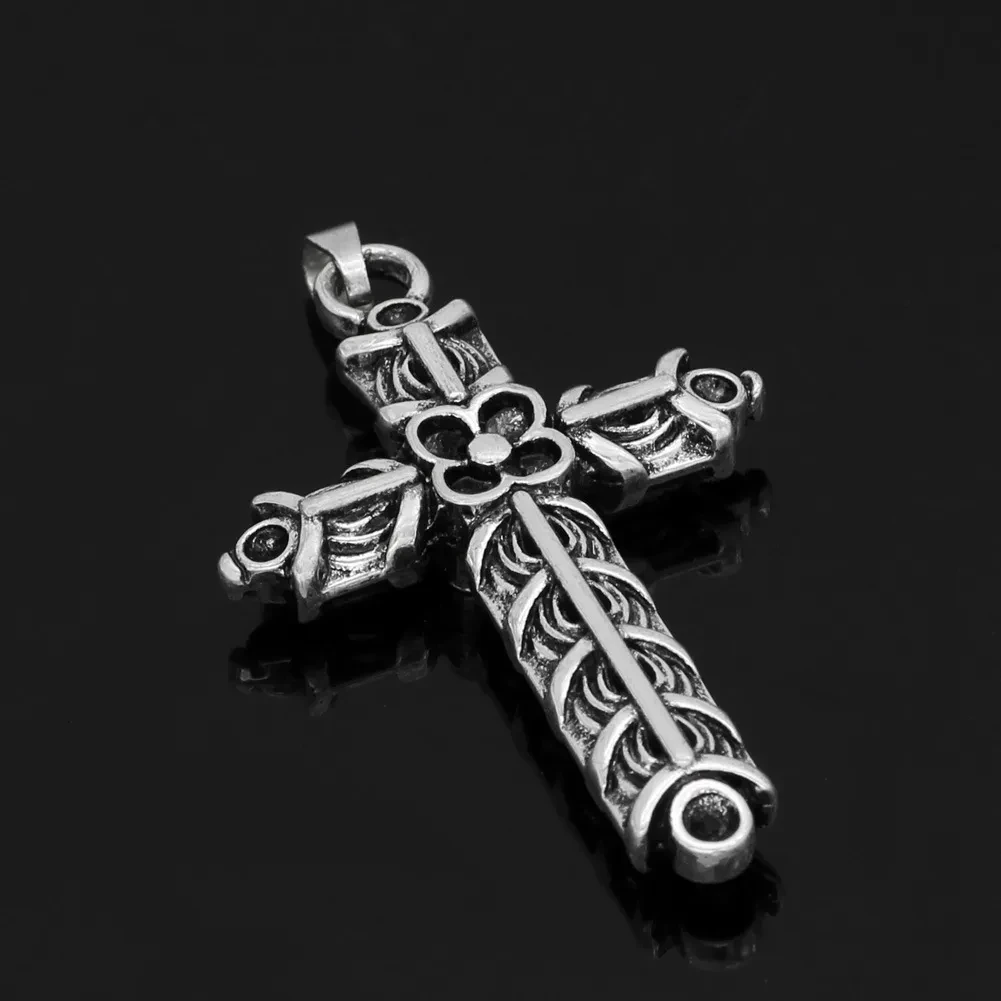New Viking Series Cross Flower Men's Necklace