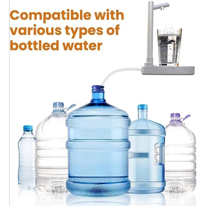 Rechargeable Desktop Water Dispenser with Extended Tube