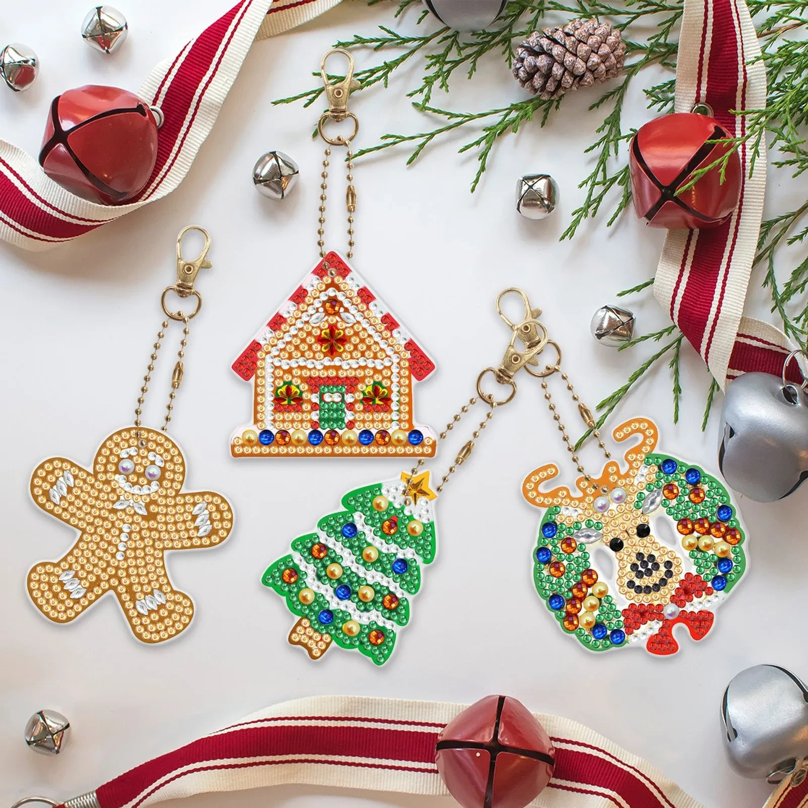 5d Diamond Painting Keychain Double Sided Stick PVC Kit