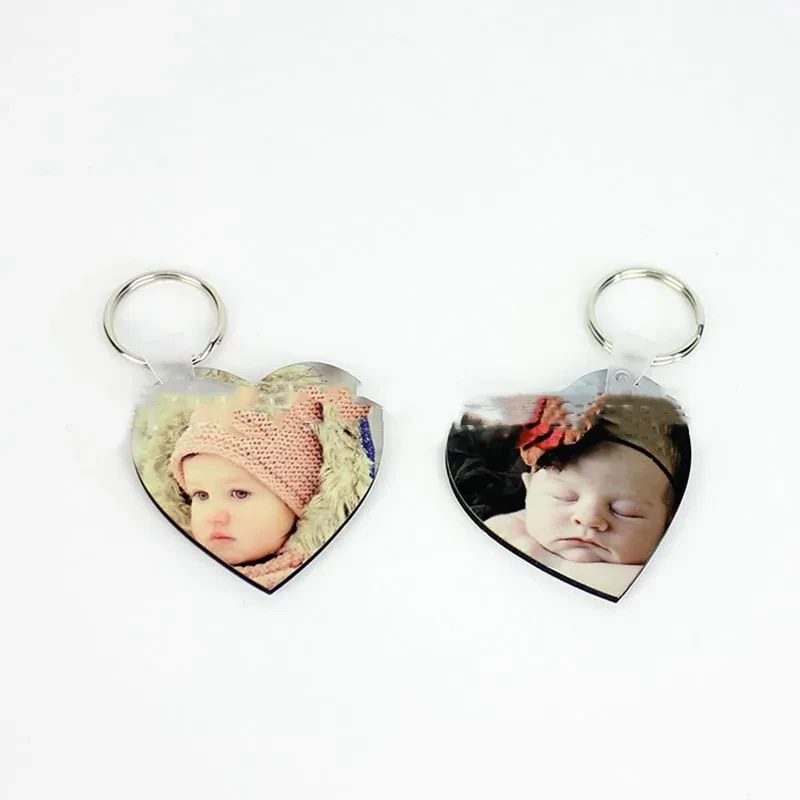 Simple Creative Love Blank Keychain