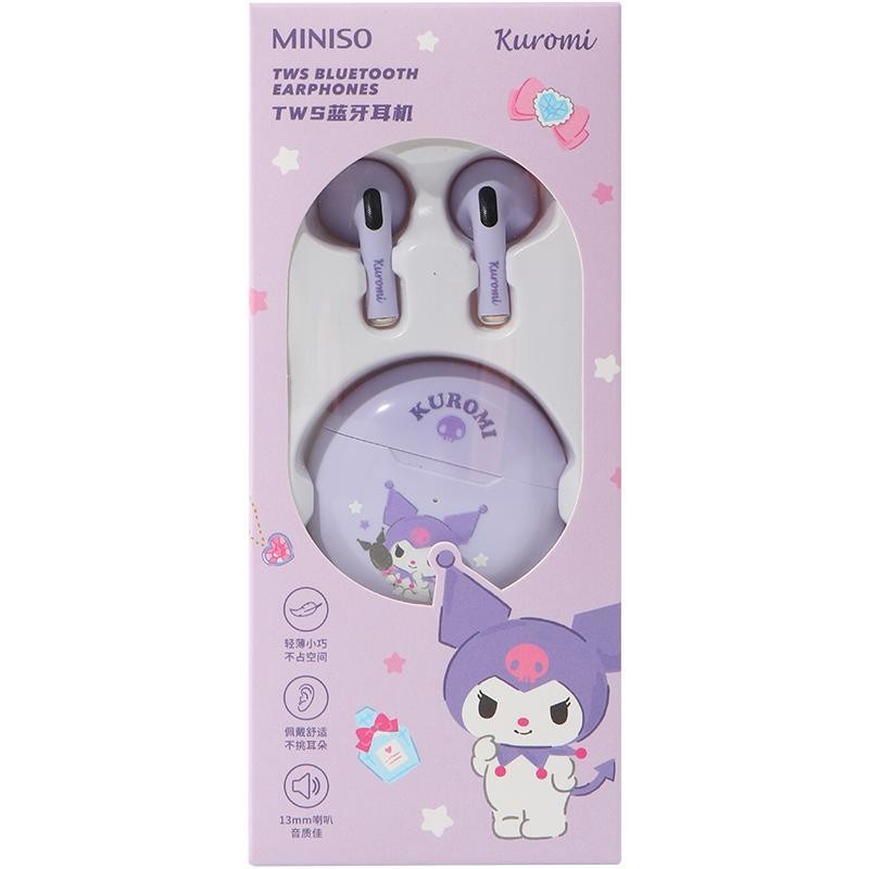 MINISO Sanrio Cinnamoroll Kuromi Classic Series TWS Bluetooth Headset Model XS66  Girlfriend Children's Gift