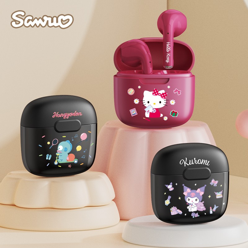 Miniso Sanrio BL22B Bluetooth 5.3 Wireless Earbuds  Cute My Melody Earphones with HIFI Stereo Sound, Hello Kitty & Kuromi