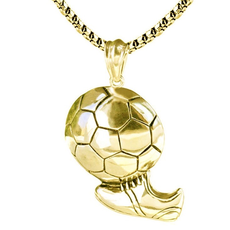 Football Goal Pendant Men's Sports Necklace
