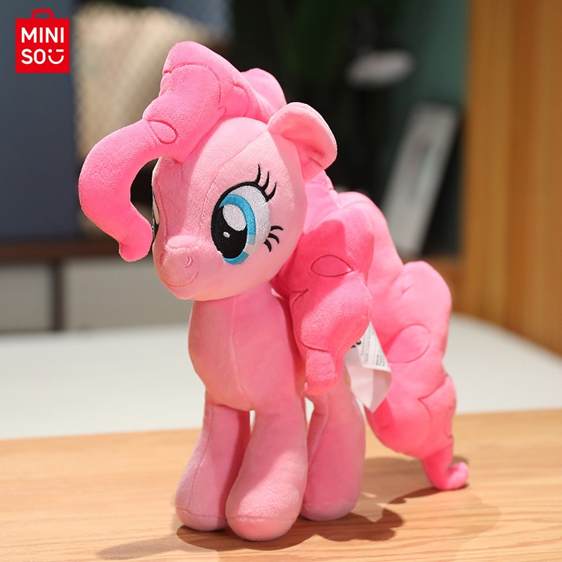 MINISO My Little Pony Anime Plush Doll Toys  Prototype Cartoon Pinkie Pie and Fluttershy Soft Doll Throw Pillow, Perfect Children's Gift