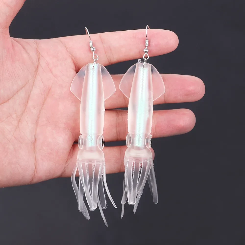 Personality Trend Squid Squid Pendant Earrings