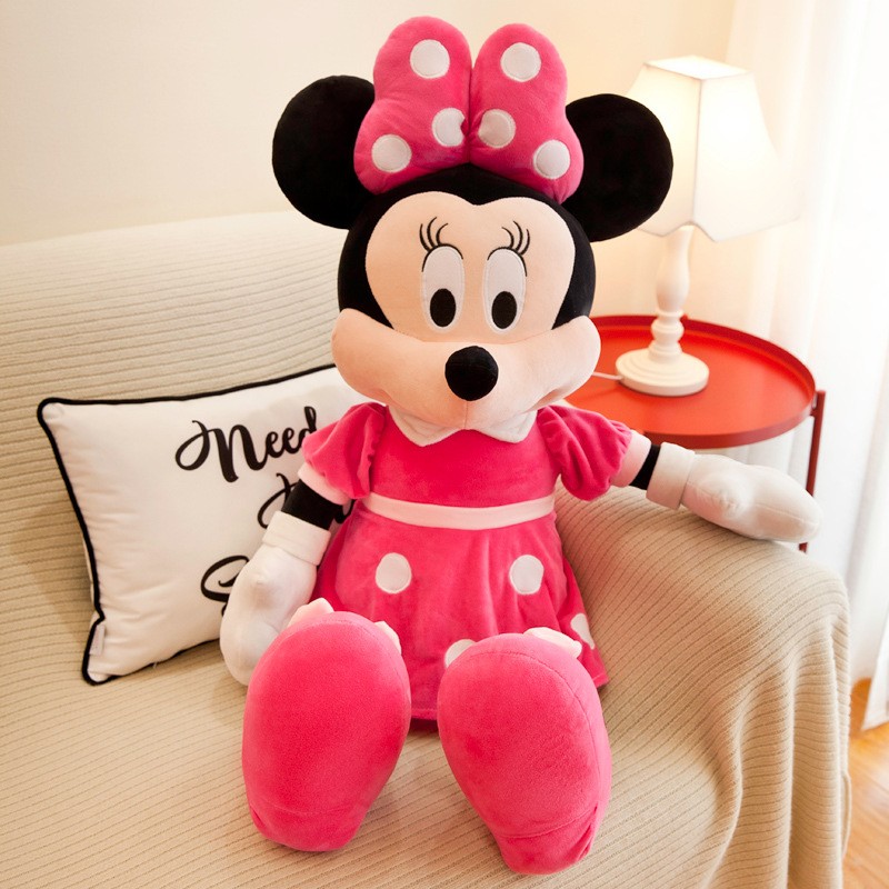35cm Disney Mickey Mouse Plush Toys Kawaii Anime Mickey Minnie Stuffed Plush Models, Decoration Dolls for Kids, Birthday Gift