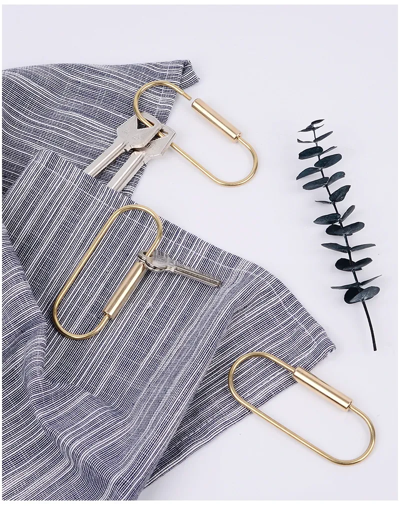 Creative Brass Key Hanging Buckle Nordic Pure Copper Storage