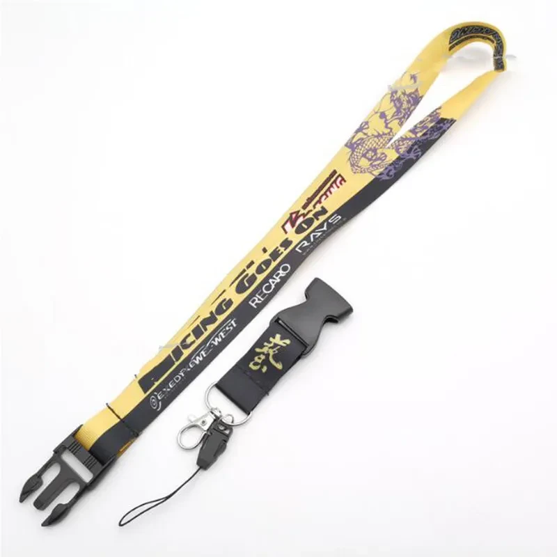 Low Lying Buckle Mobile Phone Lanyard Long Key Work Permit Sling