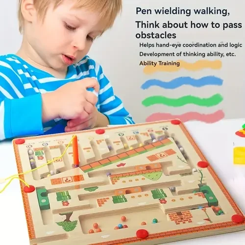 Magnetic Color And Number Mazes