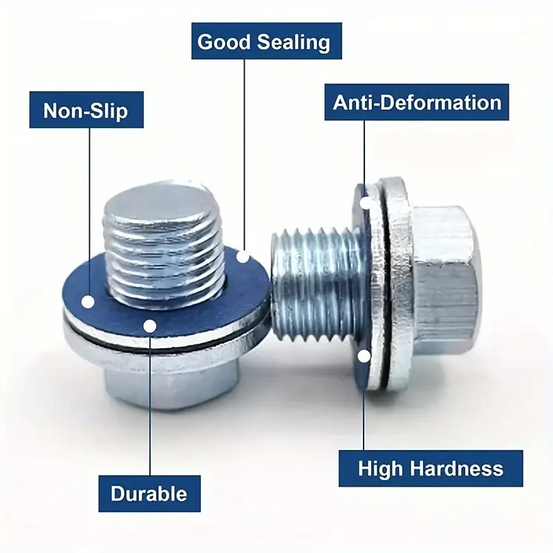 40pcs Oil Drain Sump Plug Washers Gasket Hole for Toyota OE#90430-12031