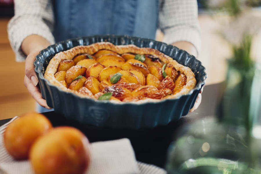 Deep Flan Dish 24 cm - Flour - Emile Henry