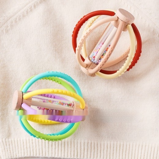 Children's Teether Hand Ball Three-dimensional Rattle Soothing Molar Toys