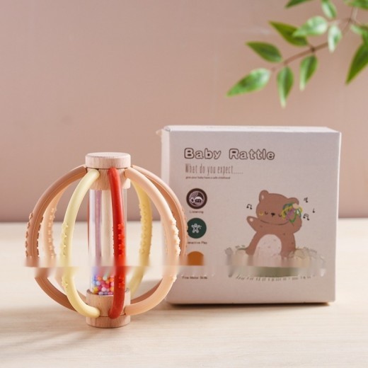 Children's Teether Hand Ball Three-dimensional Rattle Soothing Molar Toys