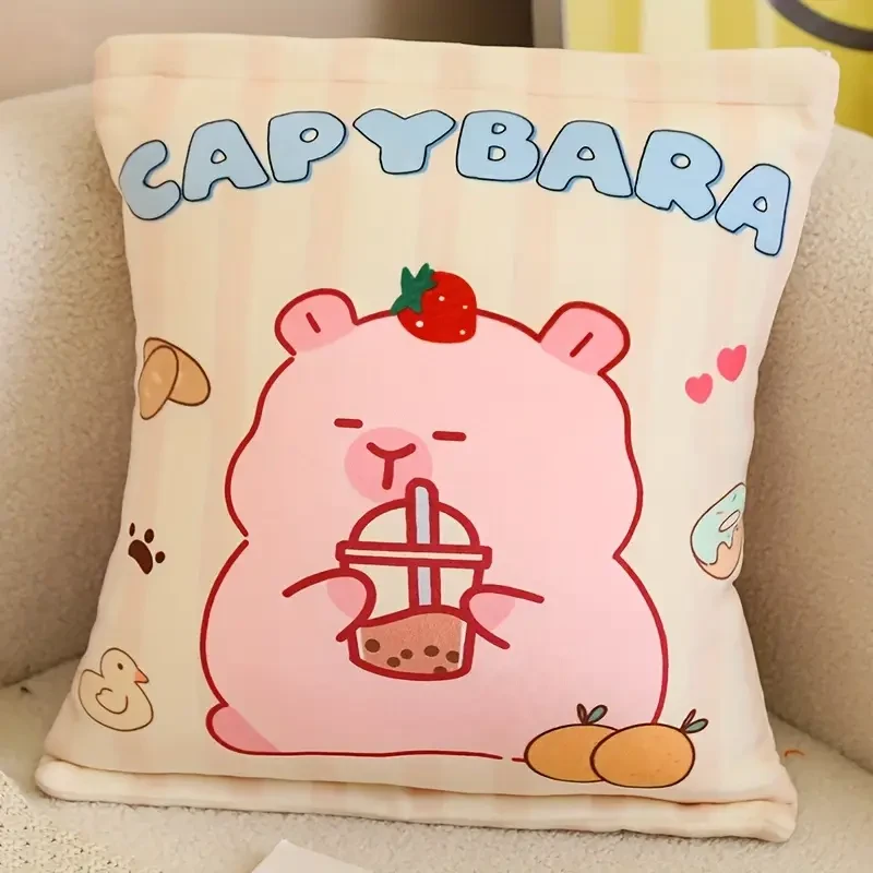 Capybara Pillow: 45cm/17.71in Cuddly A Bag of Capybara Pillow