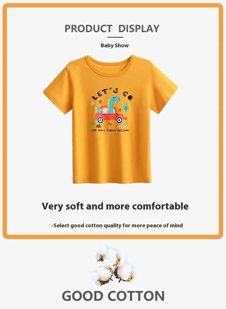 Pure Cotton Half Sleeve Baby Western Style Top