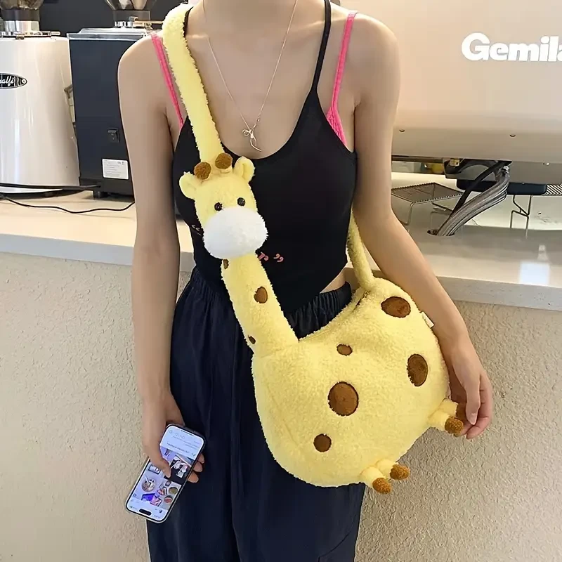 Adorable Yellow Plush Giraffe Backpack