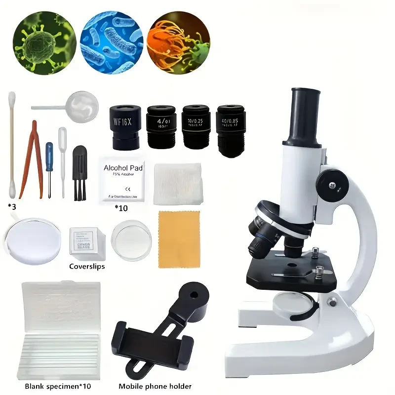 Biological Optical Metal Desk Microscope with Observation Kit