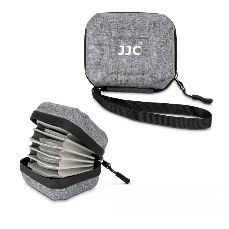 JJC Compact 10-Pocket Circular Filter Storage Case