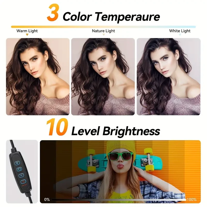 1pc ZOMEI LED Ring Light for Video Conferencing