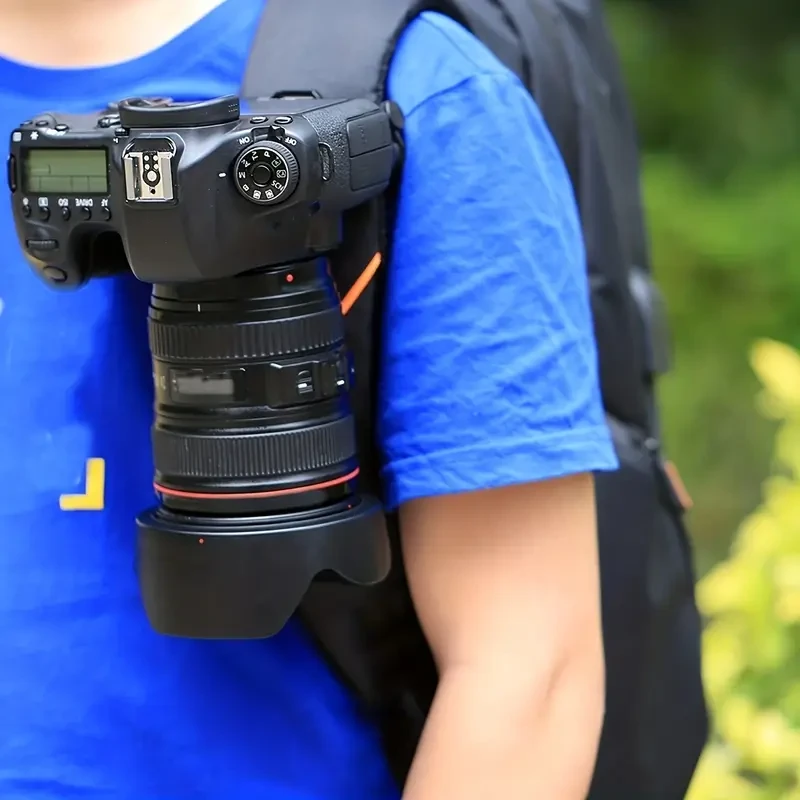 PULUZ Action Camera Base Fixing Bracket & Backpack Strap Clip