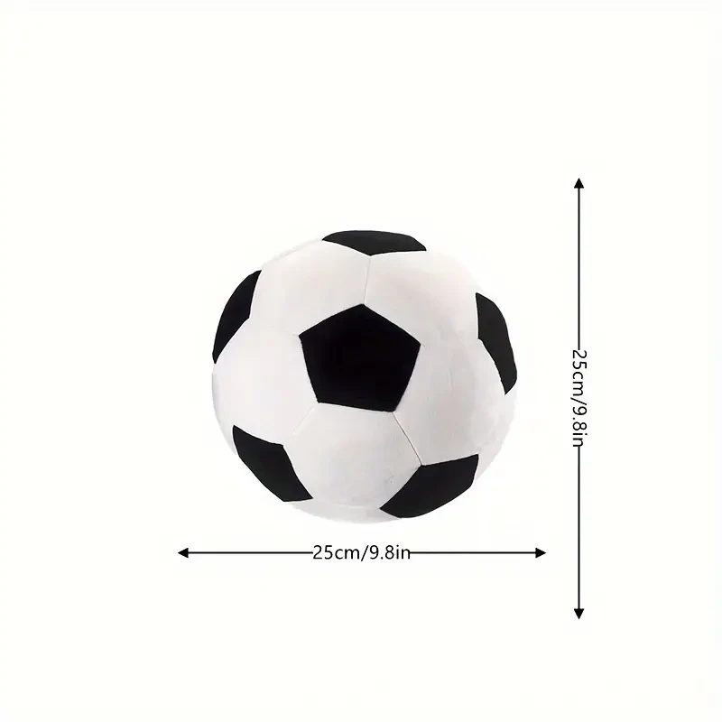 24.89cm Soccer Ball Plush Pillow