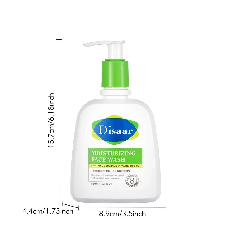 DISAAR Moisturizing Face Wash with Vitamin B5 & B3