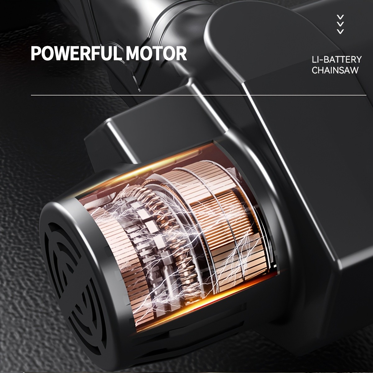 Mini Chain Saw, 6 Inch Handheld Chain Saw with Premium Splash Protection and Safety Lock, Handheld Portable Electric Chain Saw