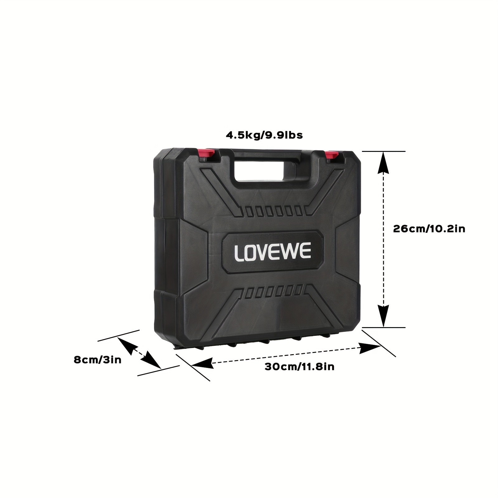 Cordless Drill, 21V 1850RPM Power Drill Set With 2x3000mAh Battery And Charger, 25+1 Torque Setting, 1/2'' Keyless Chuck, 2 Variable Speed, Electric Drill Set With Built-in LED Light