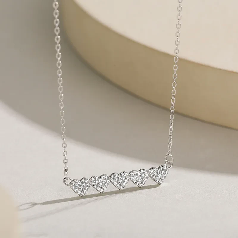 925 Sterling Silver Heart Pendant Necklace