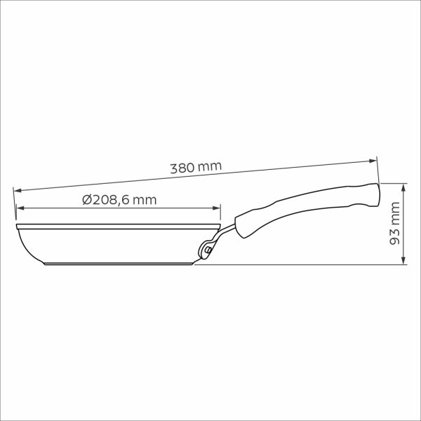 Professional Induction Aluminum Nonstick Frying Pan 20cm - Tramontina