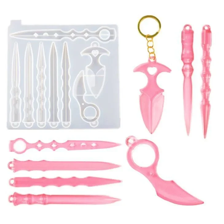 Diy Silicone Keychain Mirror Silicone Mold