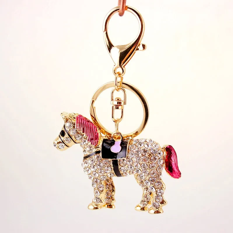 Color Steed Keychain Key Chain Metal Pendant