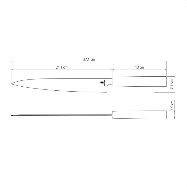 Sushi Yanagiba Knife 9", 24cm - Tramontina