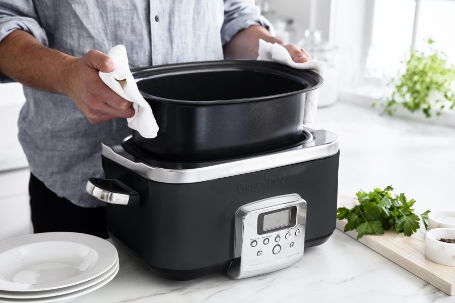 Slow Cooker 6L - Black - GreenPan