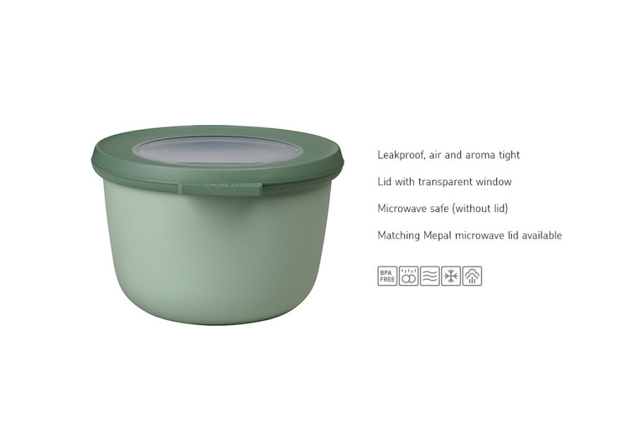 Cirqula Round 3-Piece Large Set Nordic Sage - Mepal