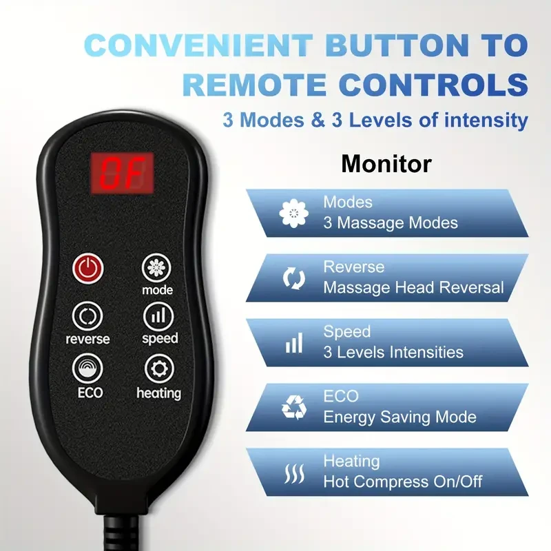 HOMEMASSA Shiatsu Foot & Calf Massager with Heat