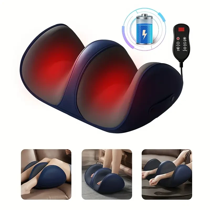 HOMEMASSA Shiatsu Foot & Calf Massager with Heat