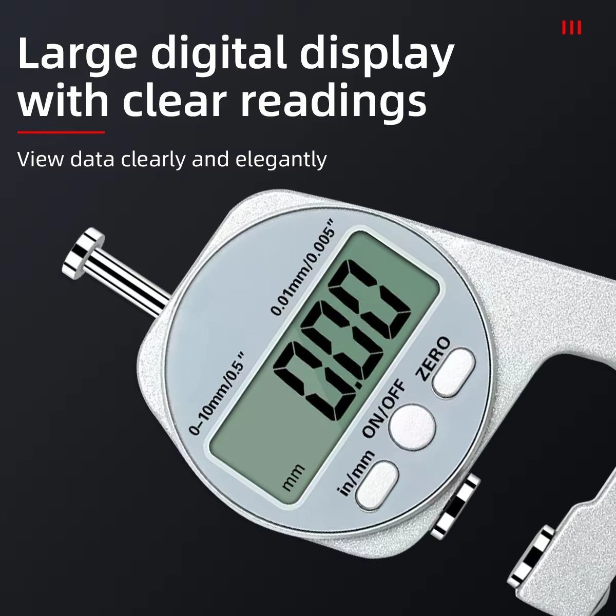 Digital Display Thickness Gauge
