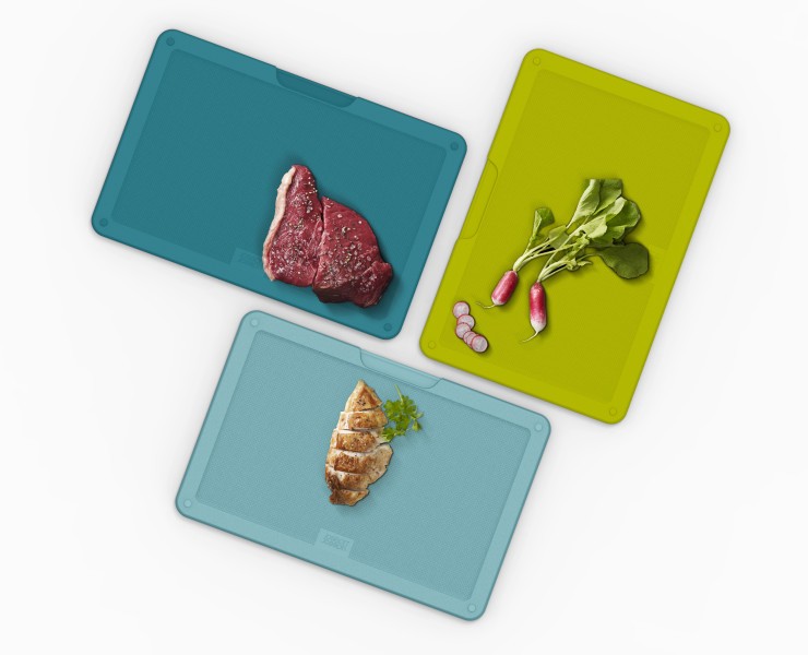 3pc Chopping Board Set w/Case  - Joseph Joseph Duo