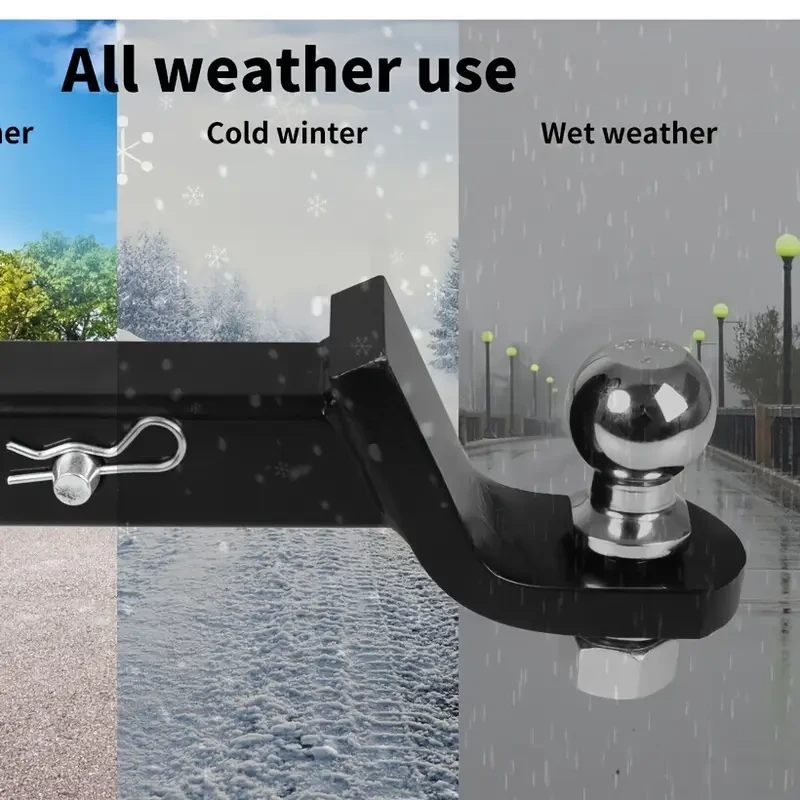 Steel Trailer Hitch Mount with 2-Inch Ball