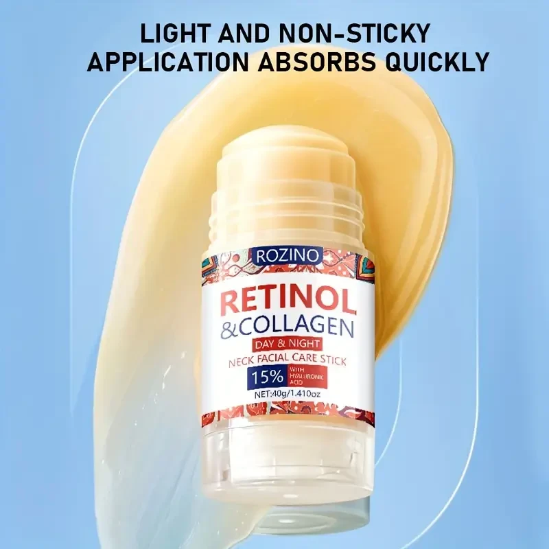 ROZINO 72h Long-Lasting Hydration Retinol & Collagen Facial Moisturizer Stick