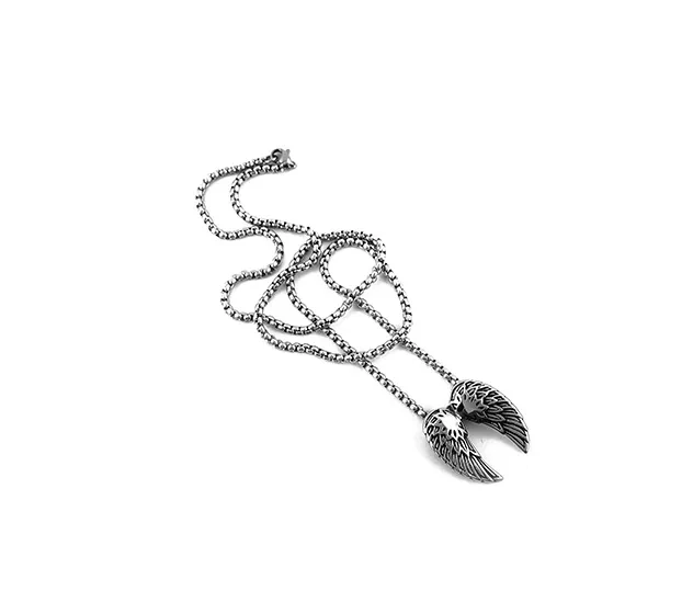 Rap hip hop angel wings pendant