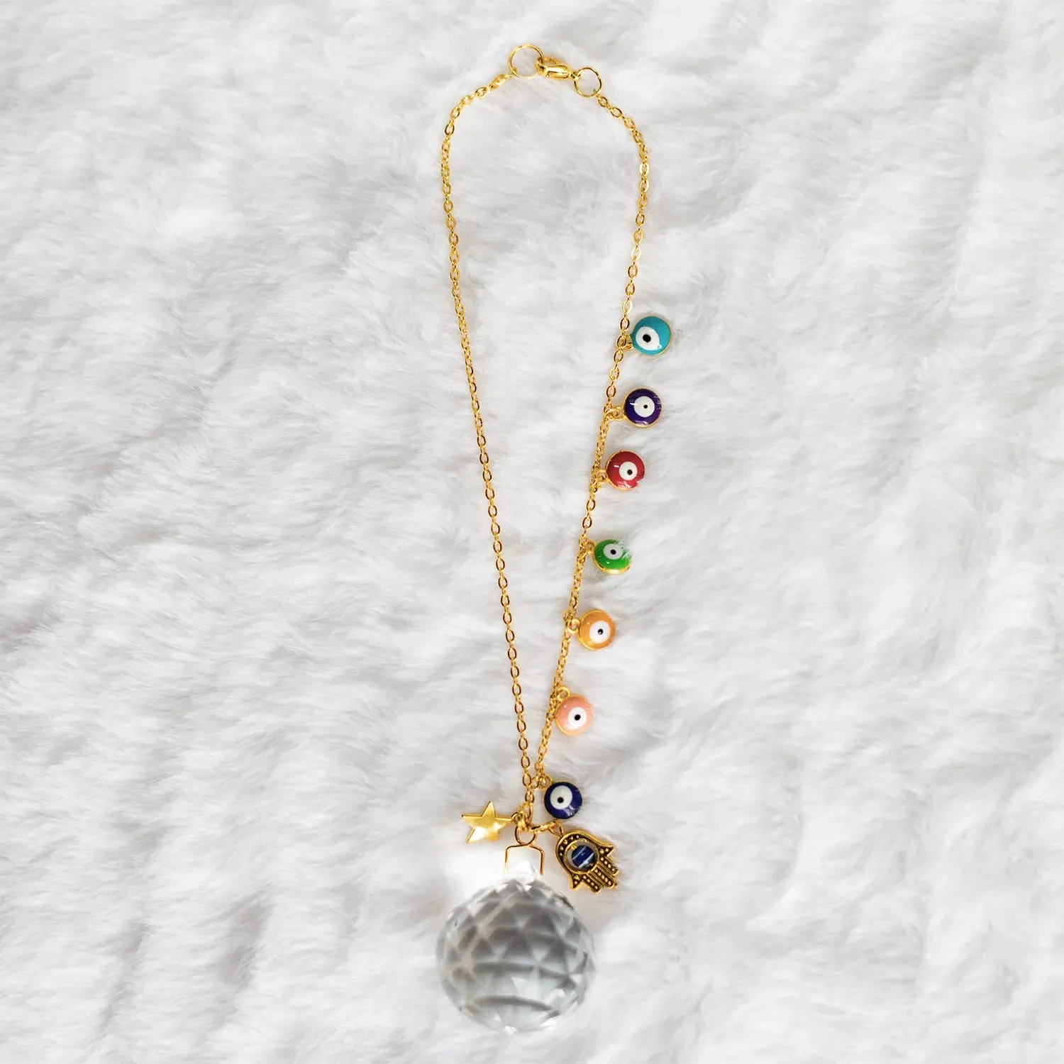 Fashion Minimalist Prismatic Crystal Light Pendant
